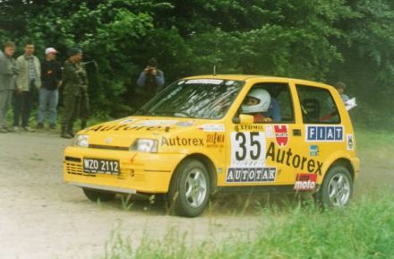 Jacek Sikora i Marek Kaczmarek - Fiat Cinquecento Sporting.